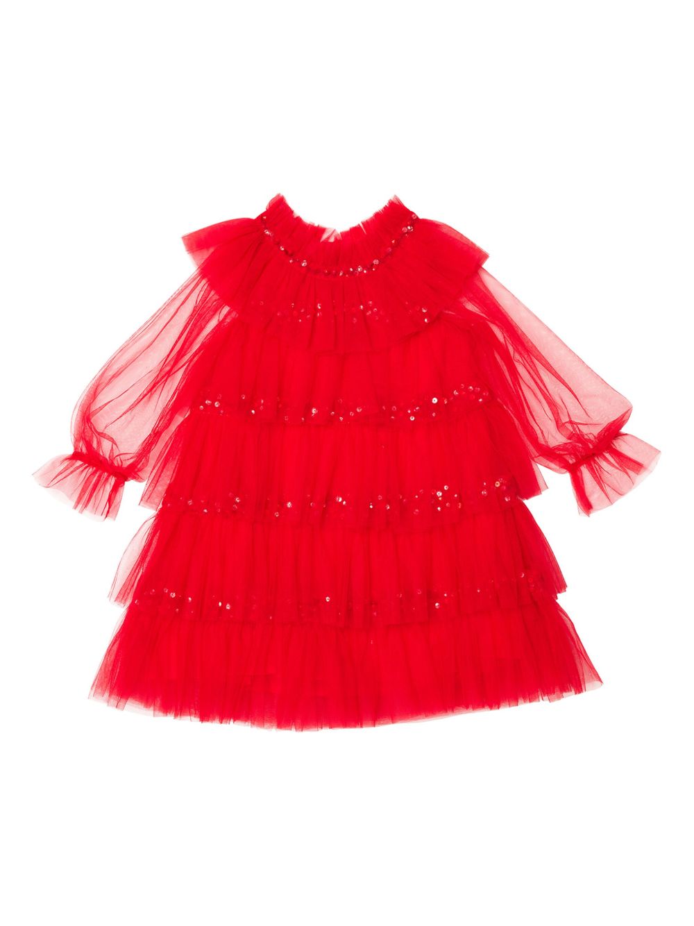 Tutu Du Monde Bebe Luminous 薄纱连衣裙 - 红色
