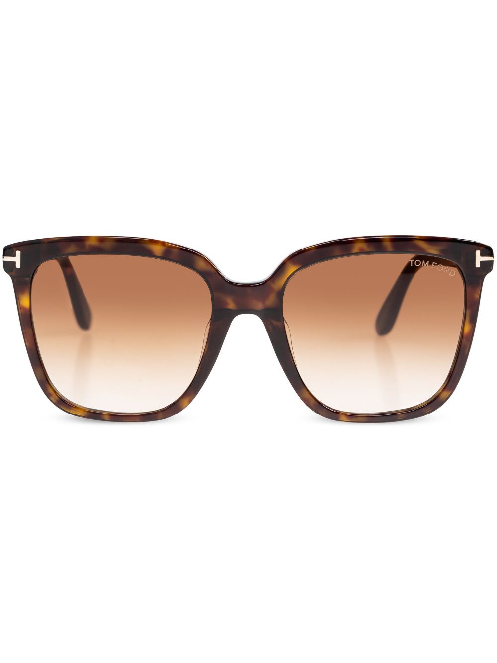 TOM FORD Eyewear T-hinge 太阳眼镜 - 褐色