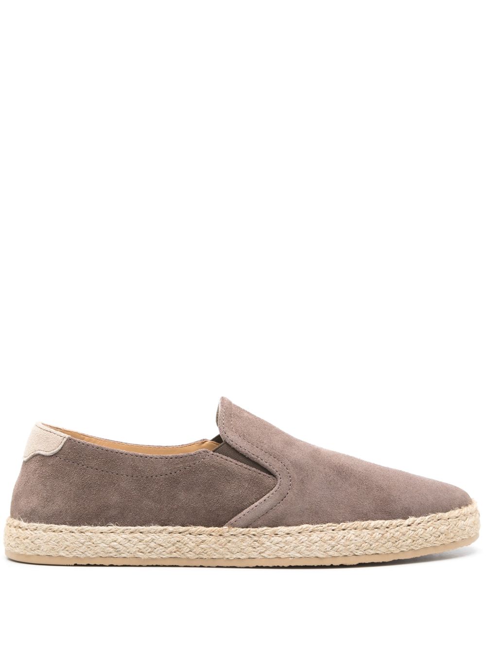 Brunello Cucinelli 绒面皮乐福鞋 - 褐色