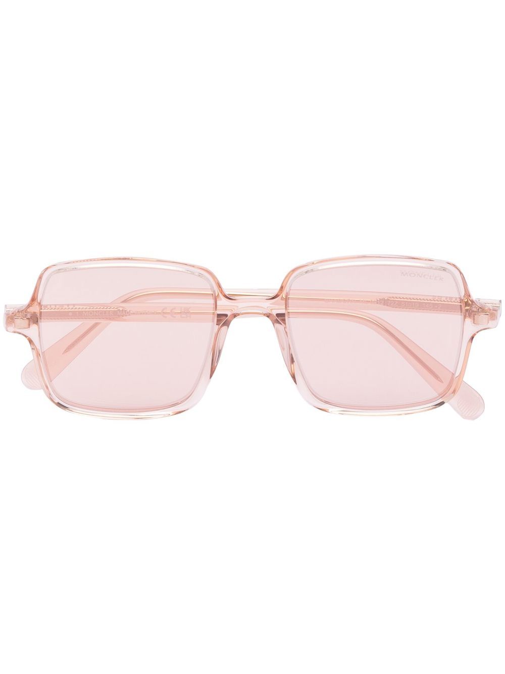 Moncler Eyewear 盟可睐 logo印花有色镜片太阳眼镜 - 中性色