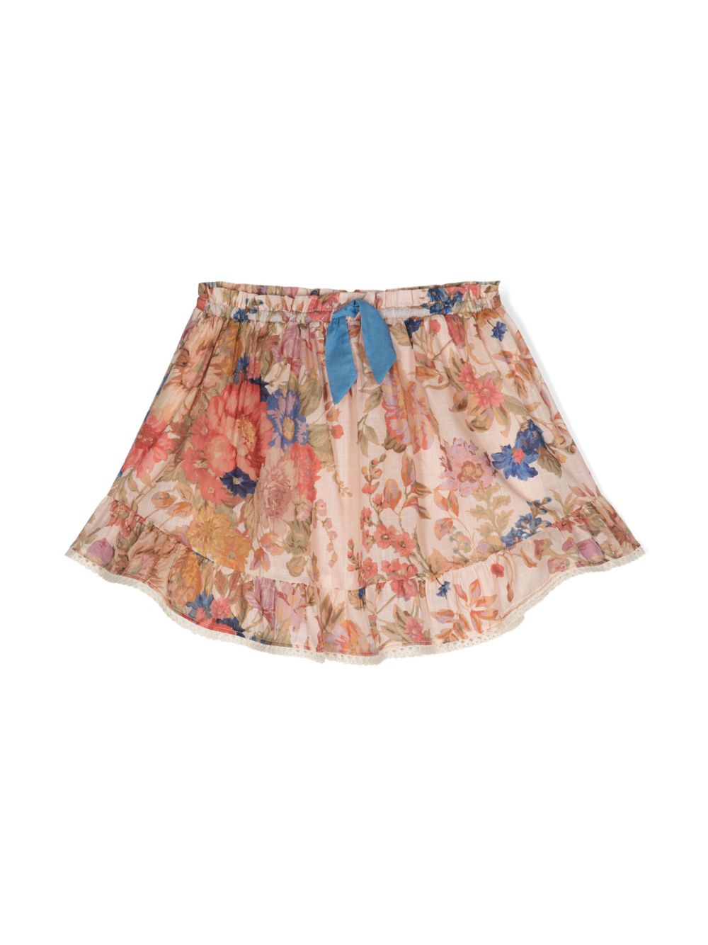 ZIMMERMANN Kids August 棉半身裙 - 粉色
