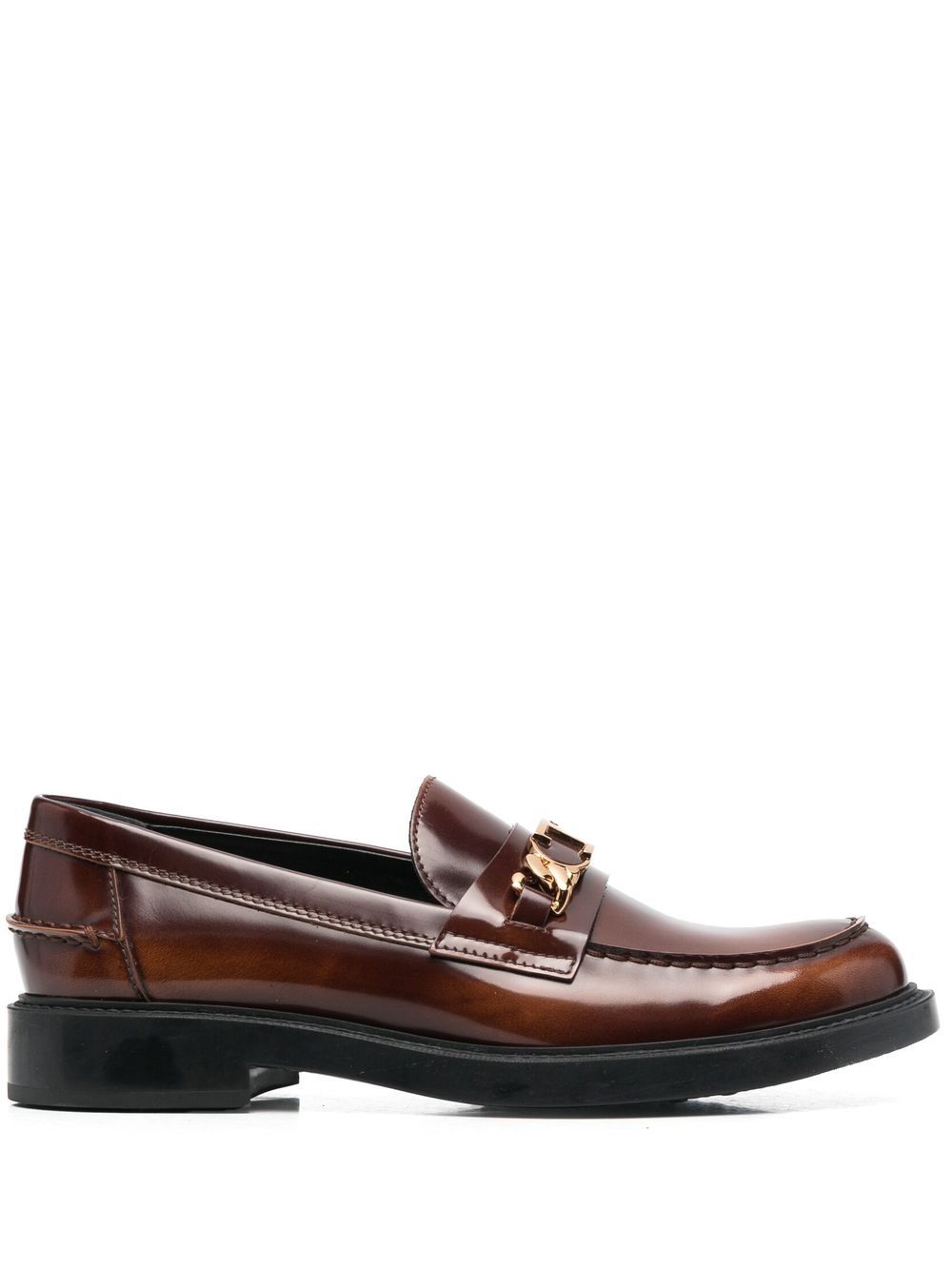 Tod's 托德斯 logo搭链乐福鞋 - 褐色