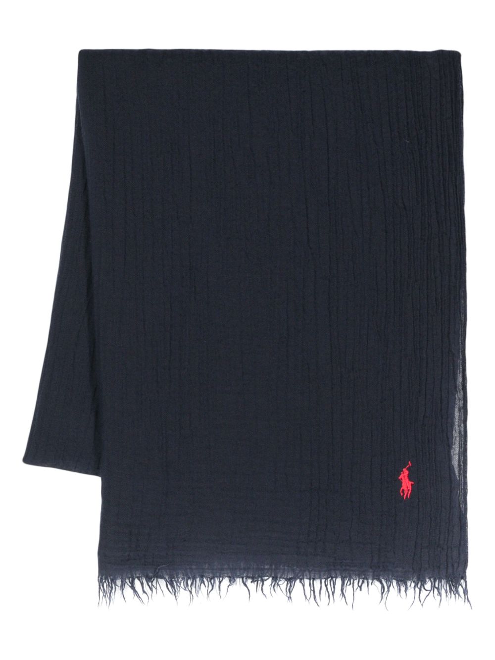 Polo Ralph Lauren 流苏边围巾 - 蓝色