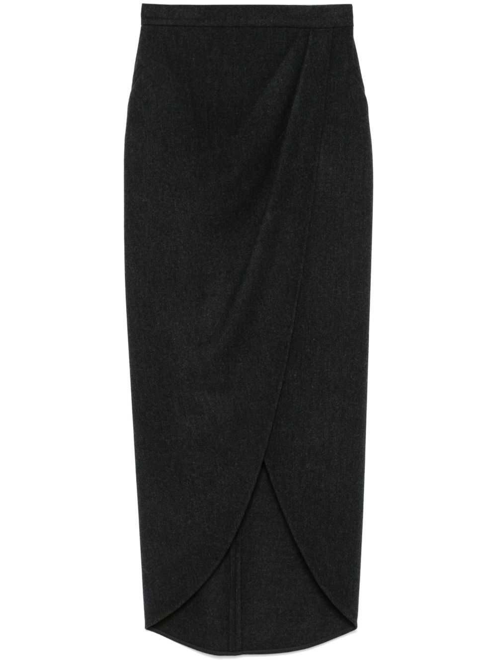Max Mara Aprile 超长半身裙 - 灰色
