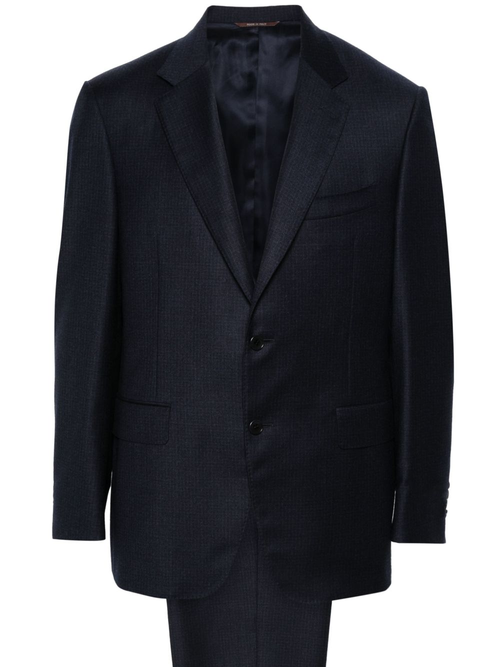 Canali 羊毛西装套装 - 蓝色