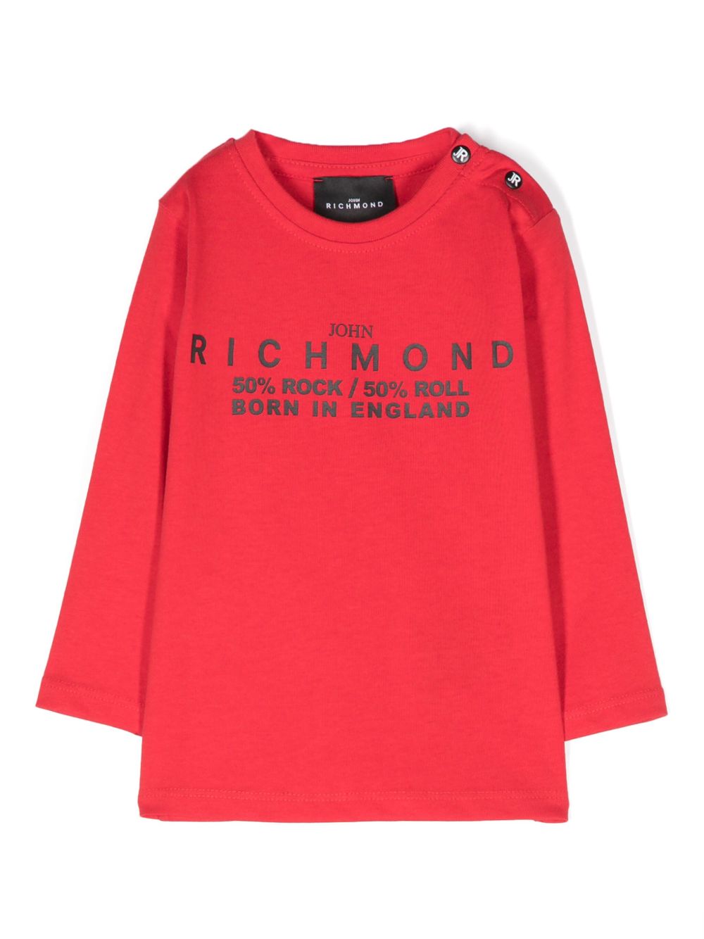 John Richmond Junior logo印花T恤 - 红色