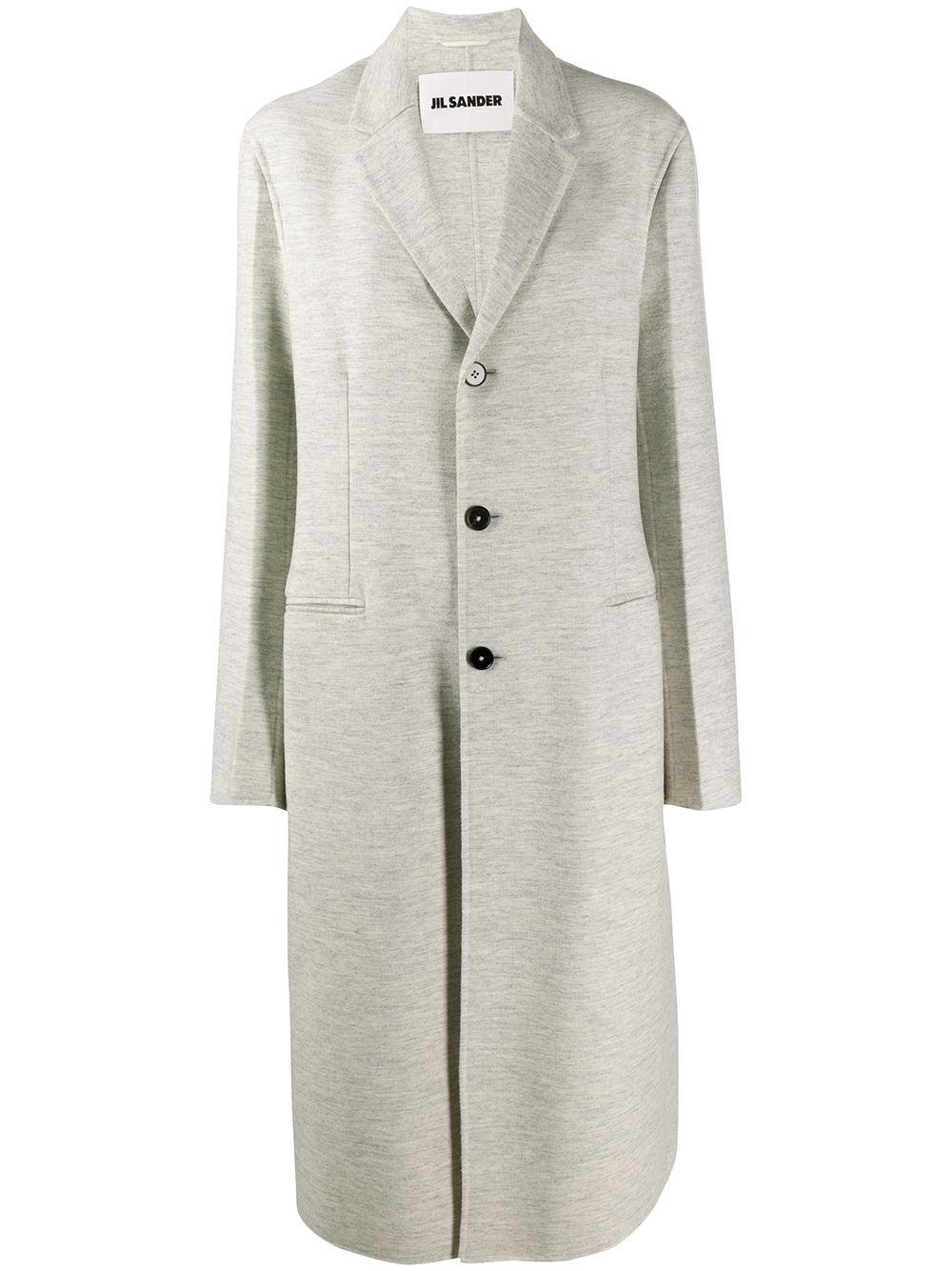 Jil Sander 经典单排扣大衣 - 灰色