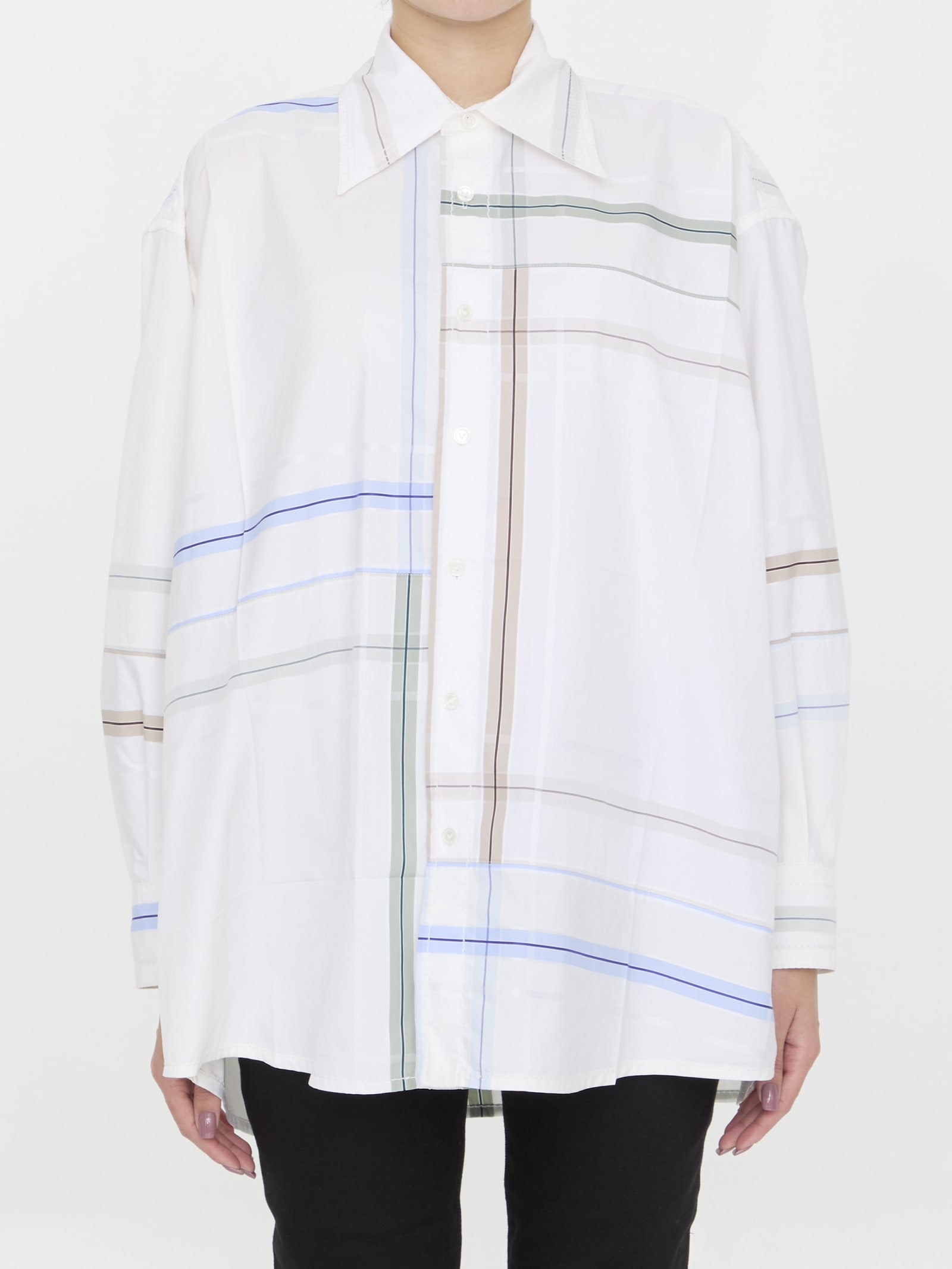 Bottega Veneta Patchwork Cotton Shirt