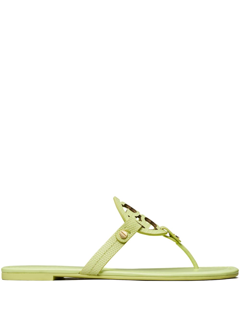Tory Burch Miller logo图案人字拖 - 绿色