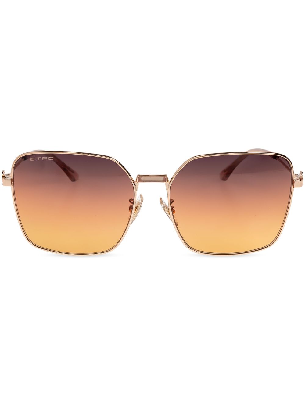 ETRO Pegaso 标牌太阳眼镜 - 金色