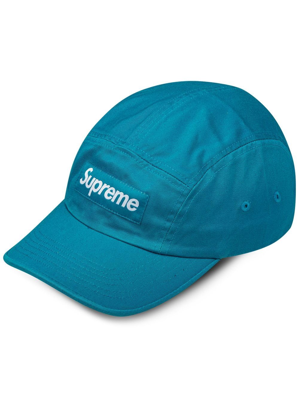 Supreme 水洗效果卡其斜纹布露营帽 - 蓝色