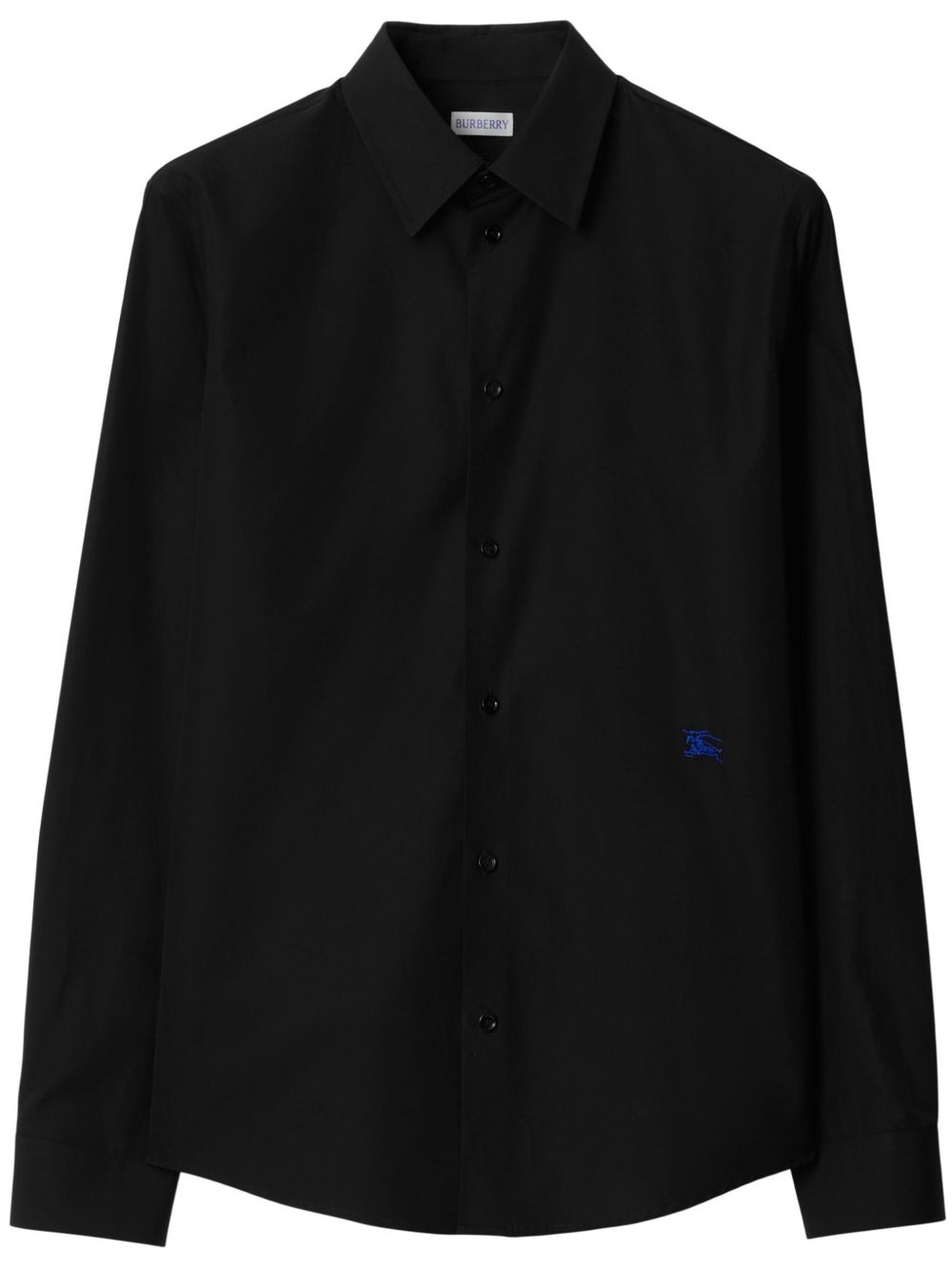 Burberry EKD 刺绣棉衬衫 - 黑色