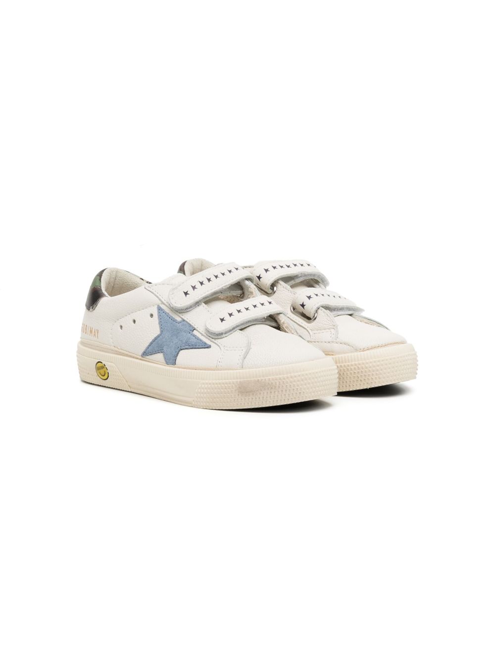 Golden Goose Kids June 皮质低帮运动鞋 - 白色