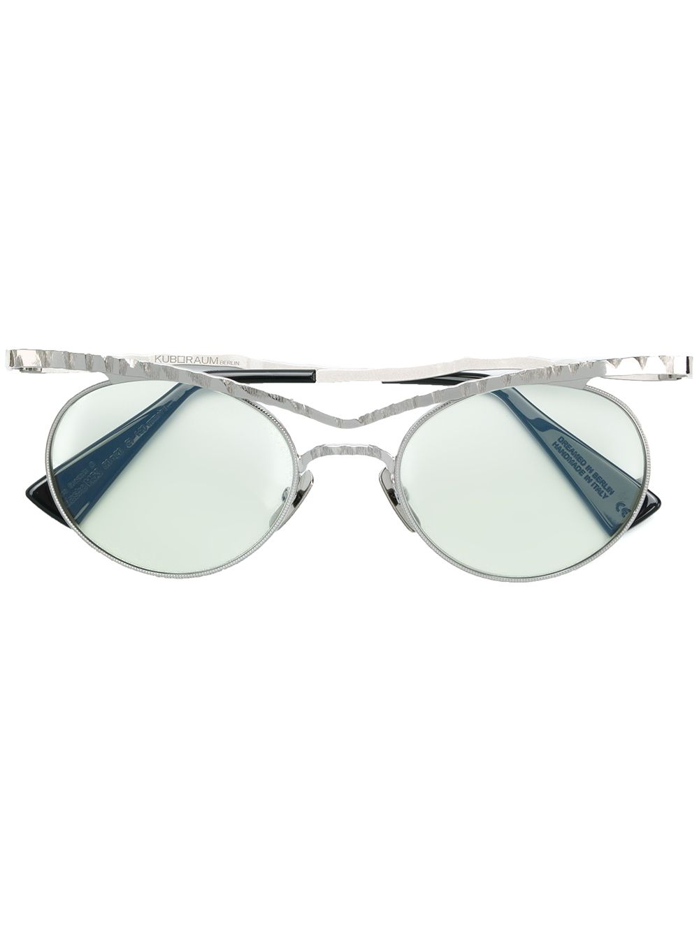 Kuboraum round framed sungalsses - 金属色