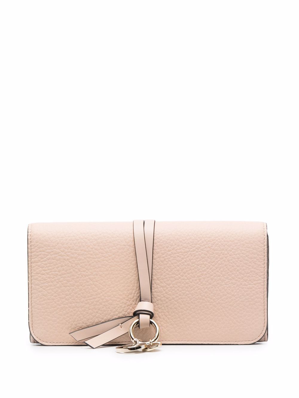 Chloé Alphabet 纹理皮质钱包 - 粉色