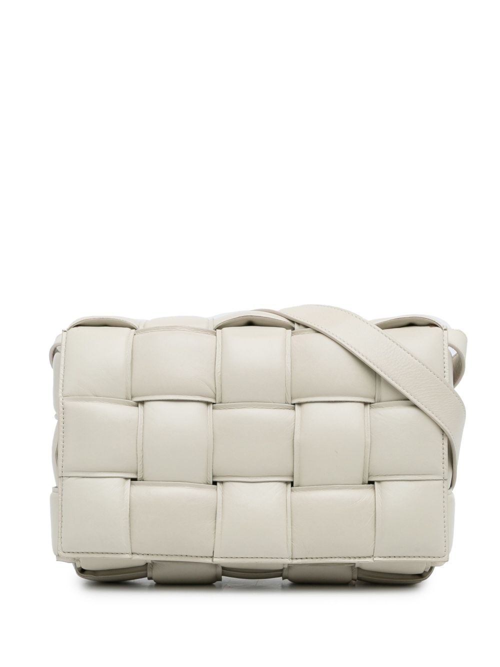 Bottega Veneta Pre-Owned Nappa Intrecciato Padded Cassette 斜挎包（2012-2023年典藏款） - 白色