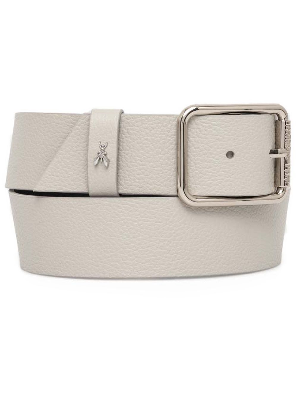 Patrizia Pepe hammered leather belt - 中性色