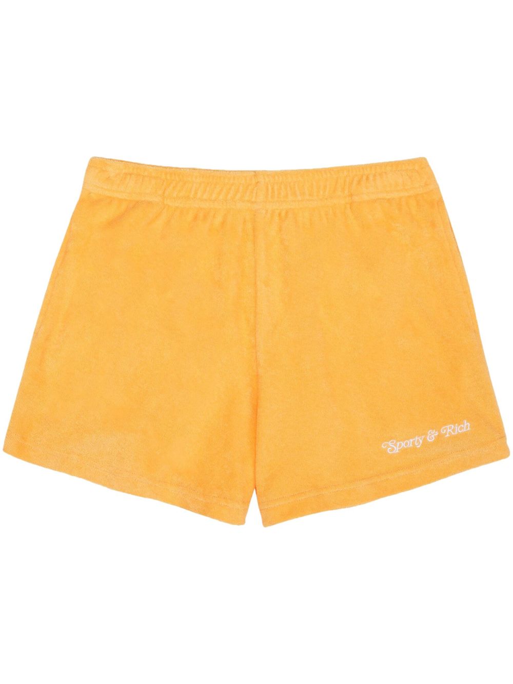 Sporty & Rich NY Tennis Club 棉短裤 - 黄色