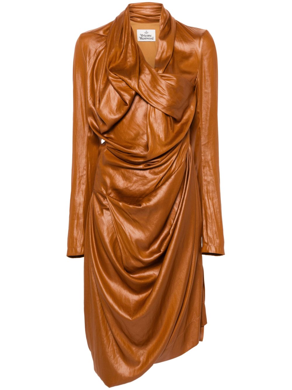 Vivienne Westwood Galatea 中长连衣裙 - 褐色