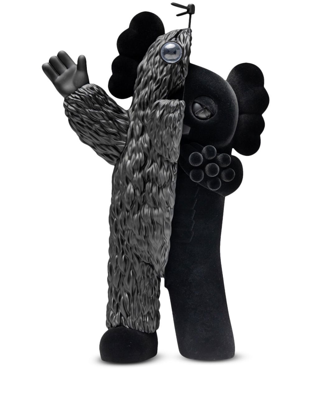 KAWS Kachamukku 亮面玩具 - 黑色