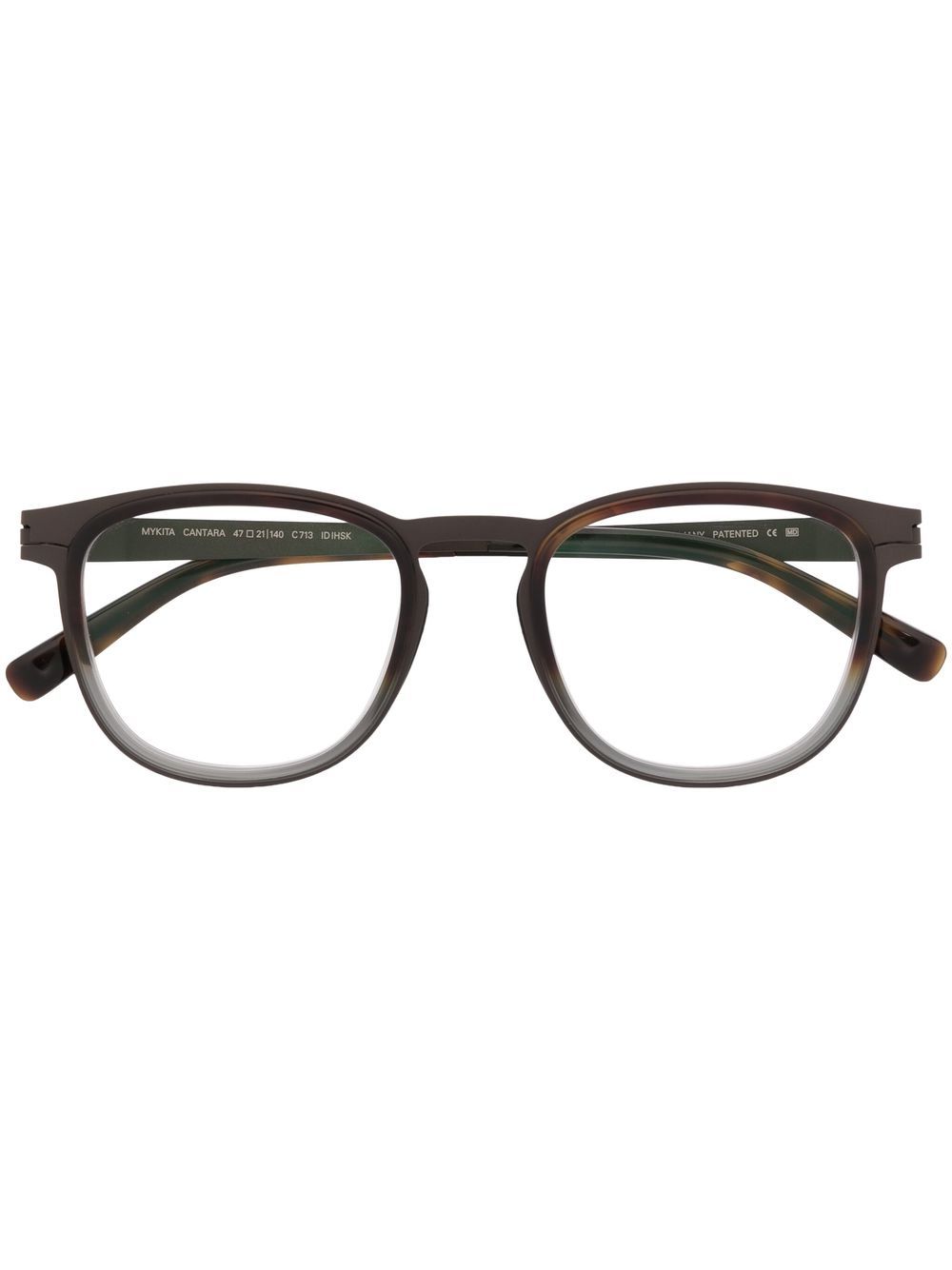 Mykita Cantara 方框眼镜 - 褐色