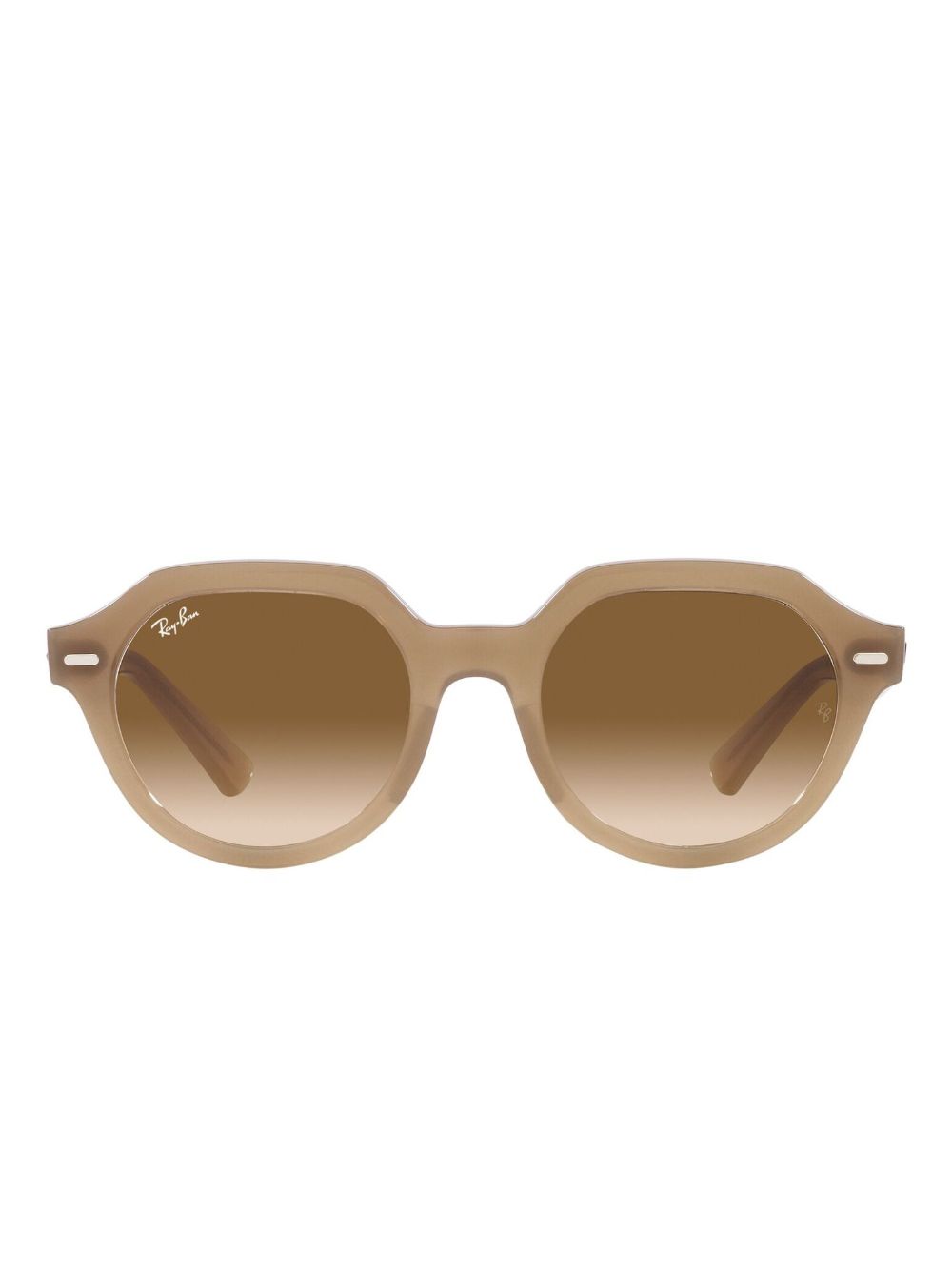 Ray-Ban Gina logo太阳眼镜 - 褐色