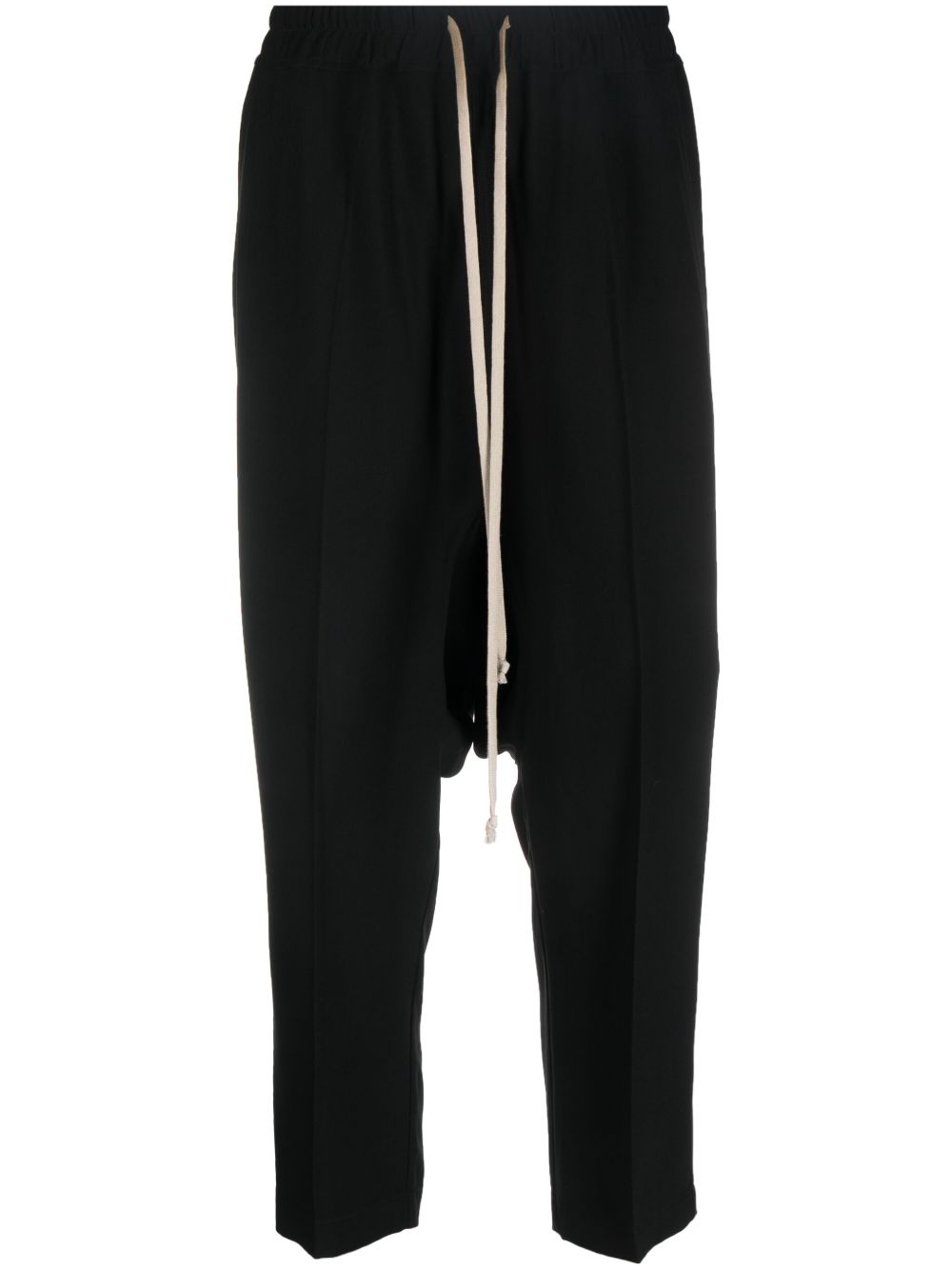 Rick Owens 露踝垮裤 - 黑色