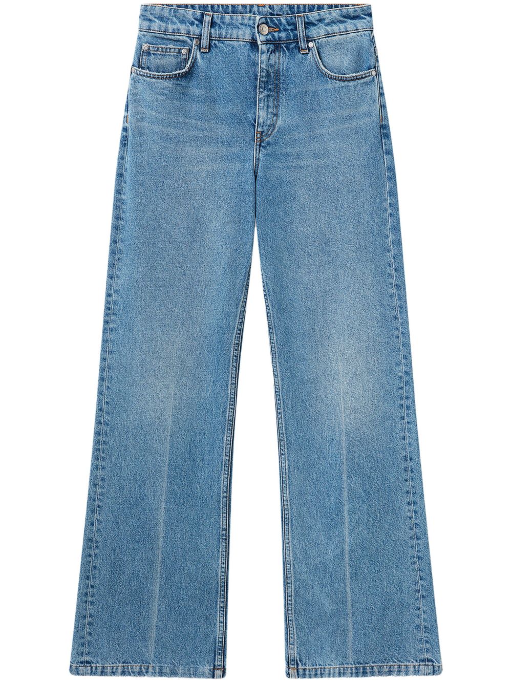 Stella McCartney 棉直筒牛仔裤 - 蓝色