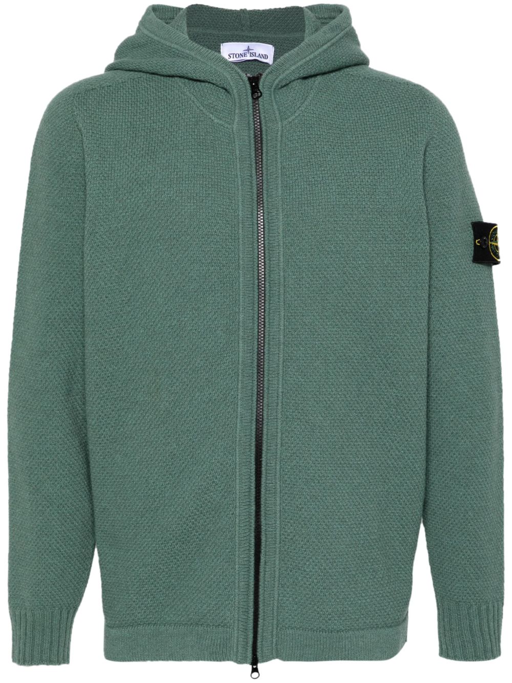 Stone Island 罗盘徽章开衫 - 绿色