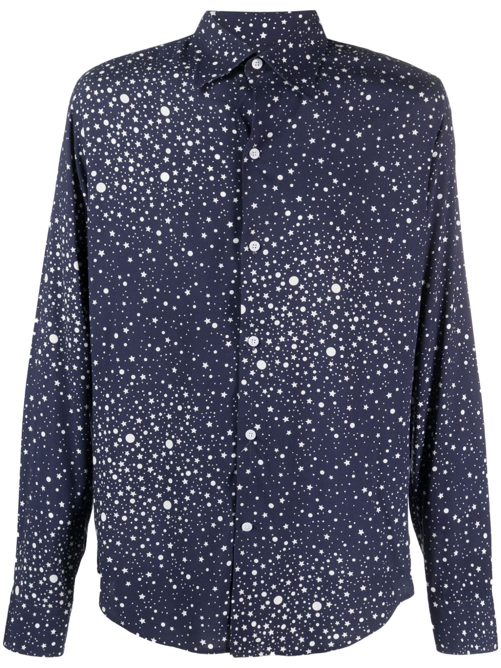 FURSAC 星星印花棉衬衫 - 蓝色