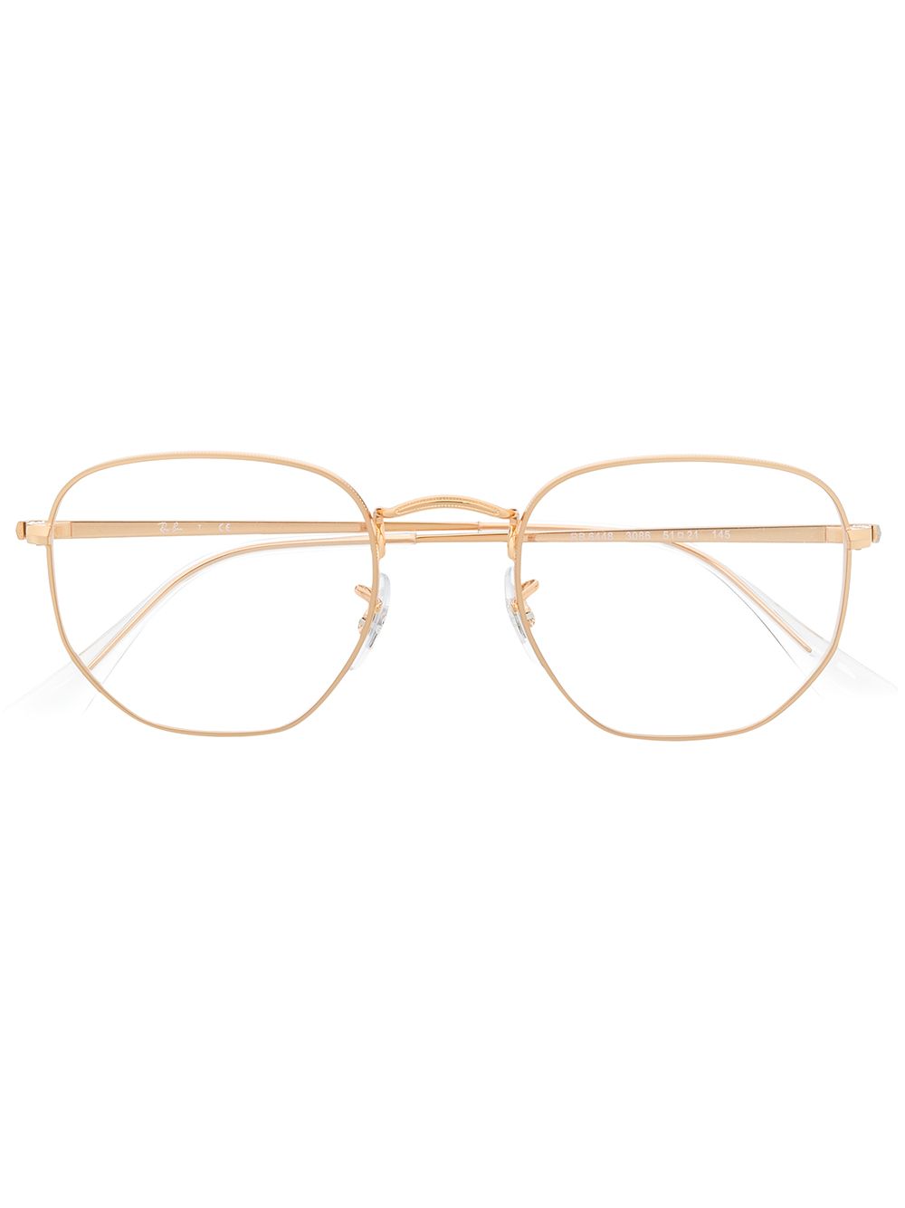 Ray-Ban 圆框眼镜 - 金色