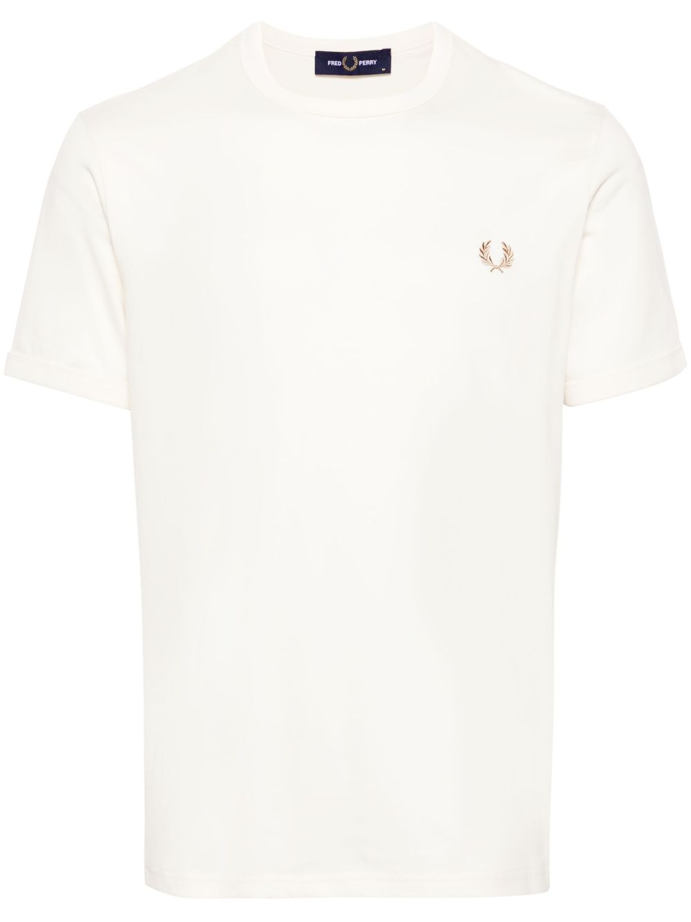 Fred Perry logo刺绣棉T恤 - 中性色