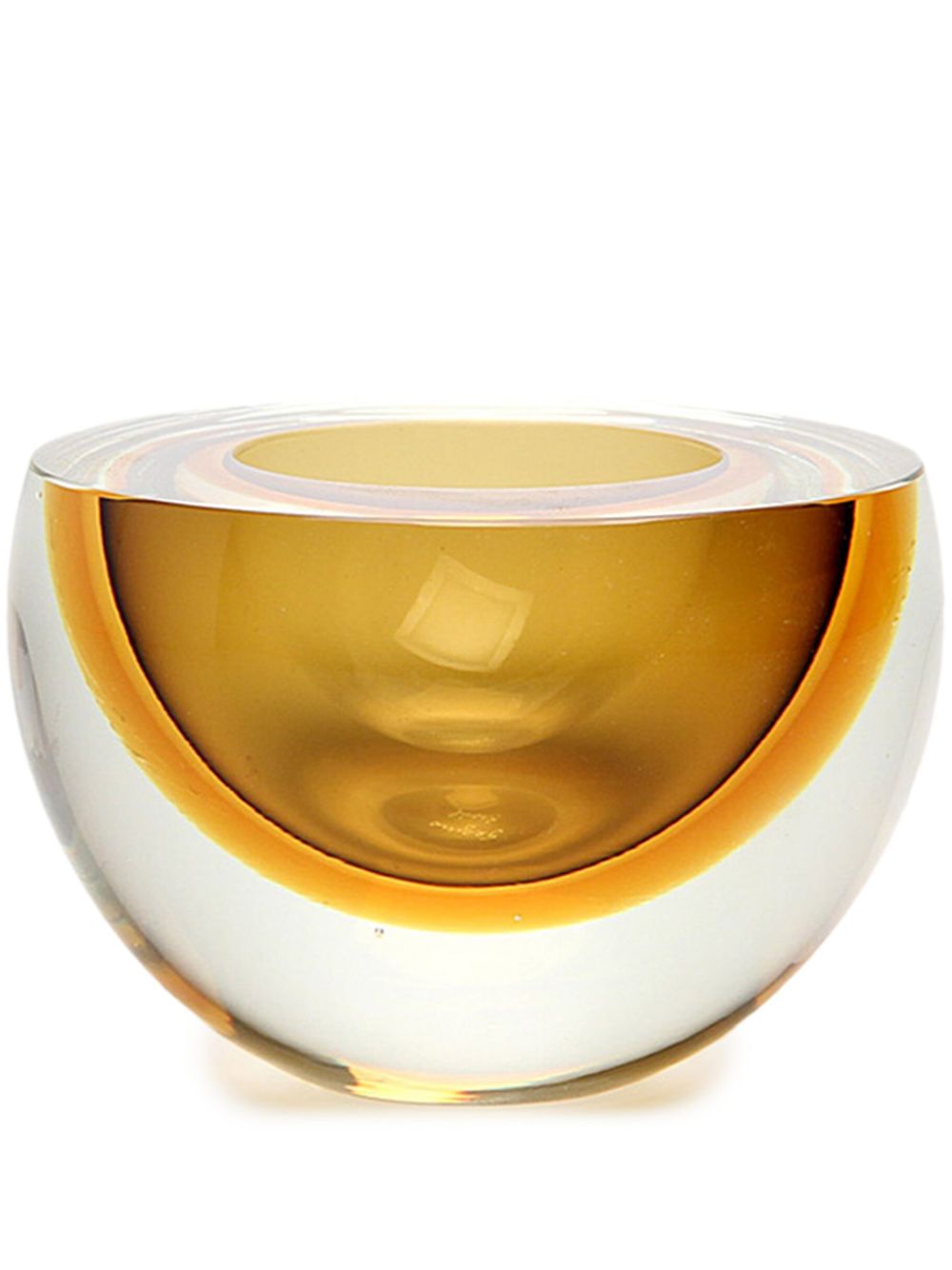 Gardeco Bowl Drop 穆拉诺玻璃雕塑 - 黄色