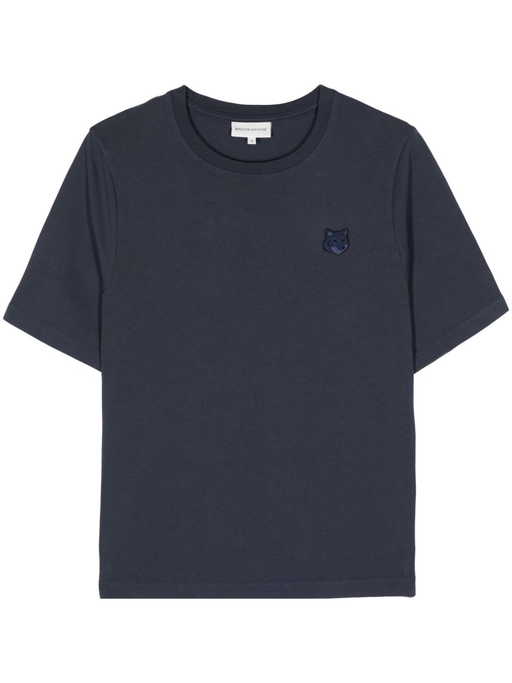 Maison Kitsuné 狐狸贴花棉T恤 - 蓝色