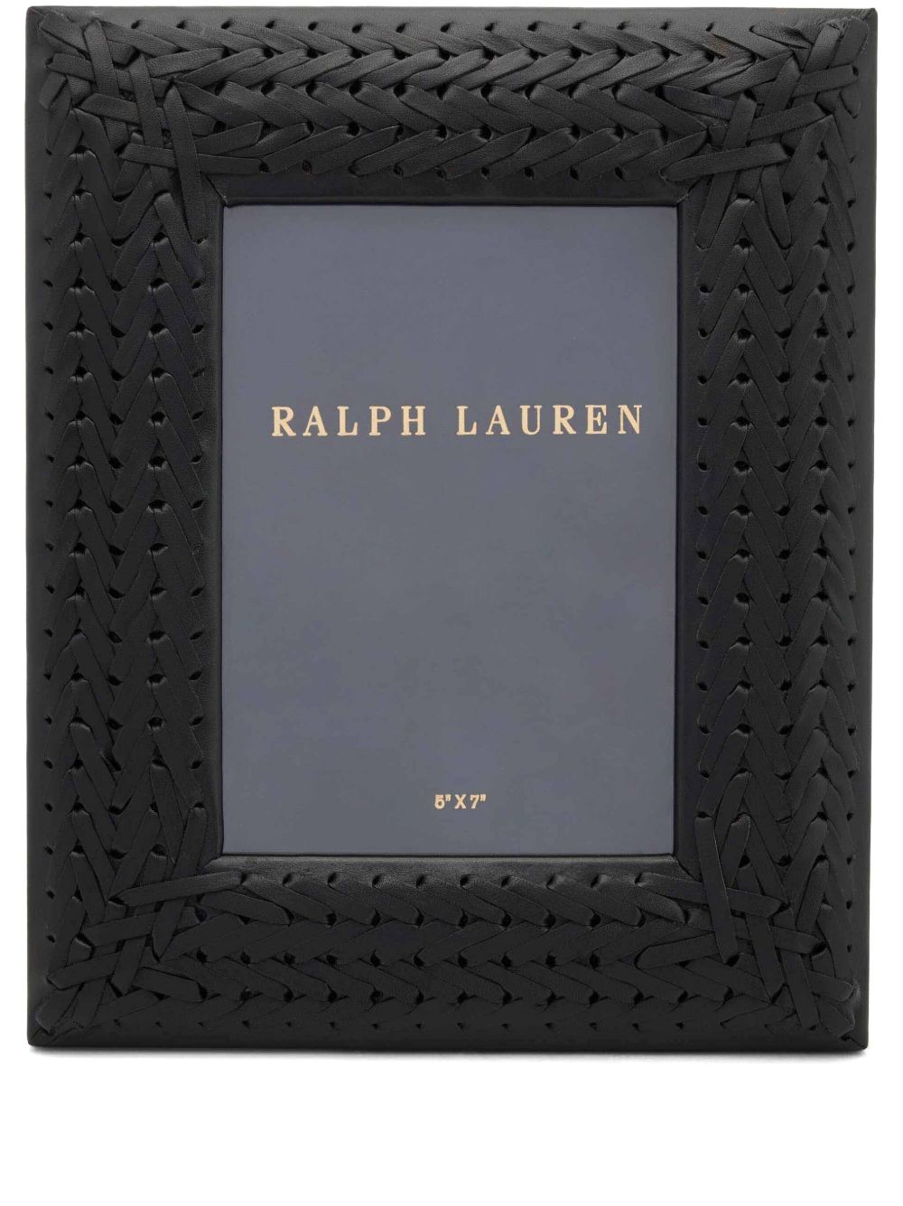 Ralph Lauren Home 编织皮质相框（9厘米x11厘米） - 黑色