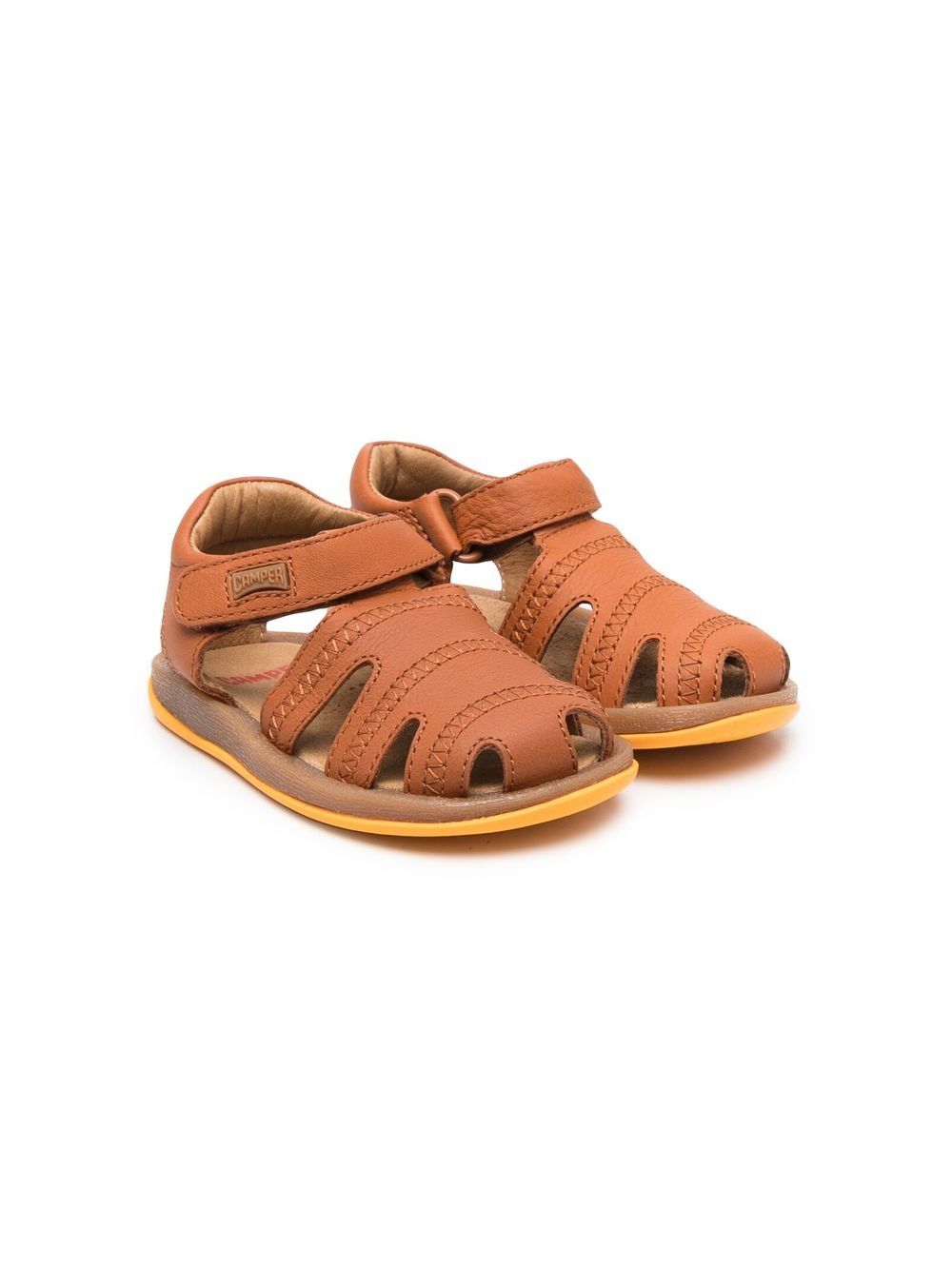 Camper Kids Bicho 露趾凉鞋 - 褐色
