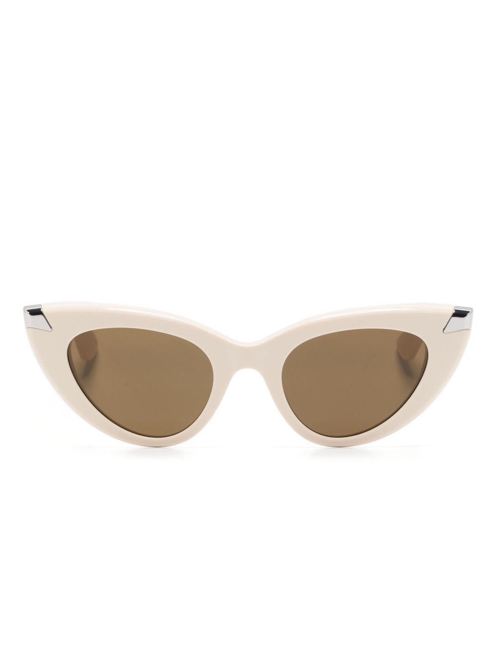 Alexander McQueen Eyewear Punk Rivet 猫眼框太阳眼镜 - 中性色