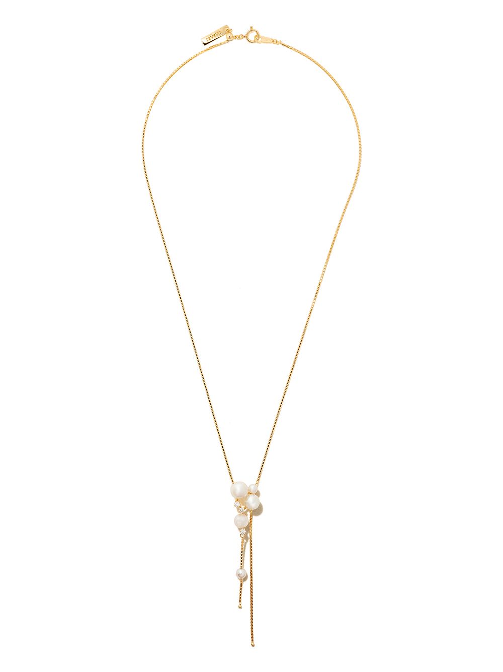 TASAKI 18K黄金阿古屋珍珠吊饰项链 - 金色