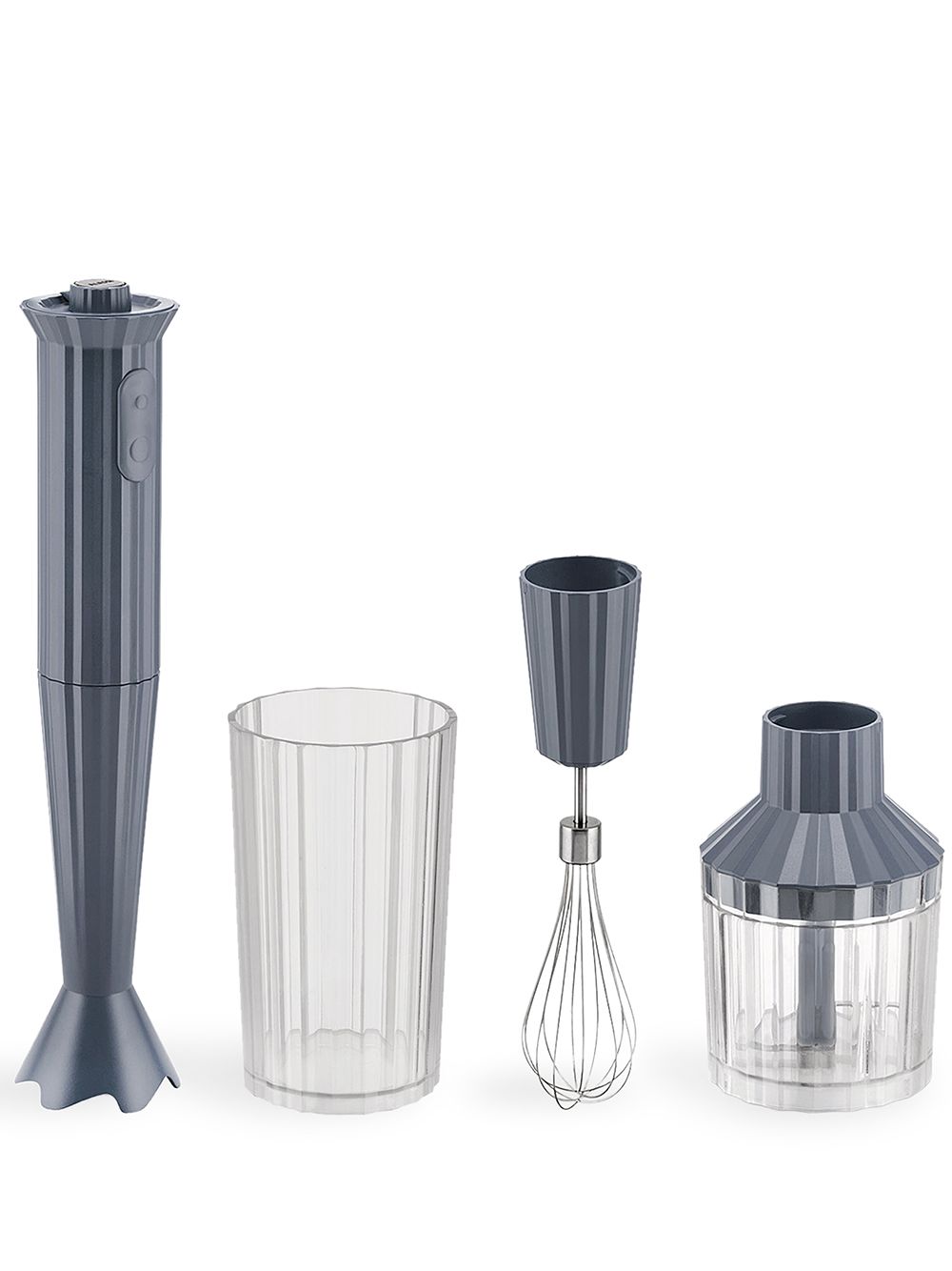 Alessi Plissé 电动手持搅拌器套装 - 灰色