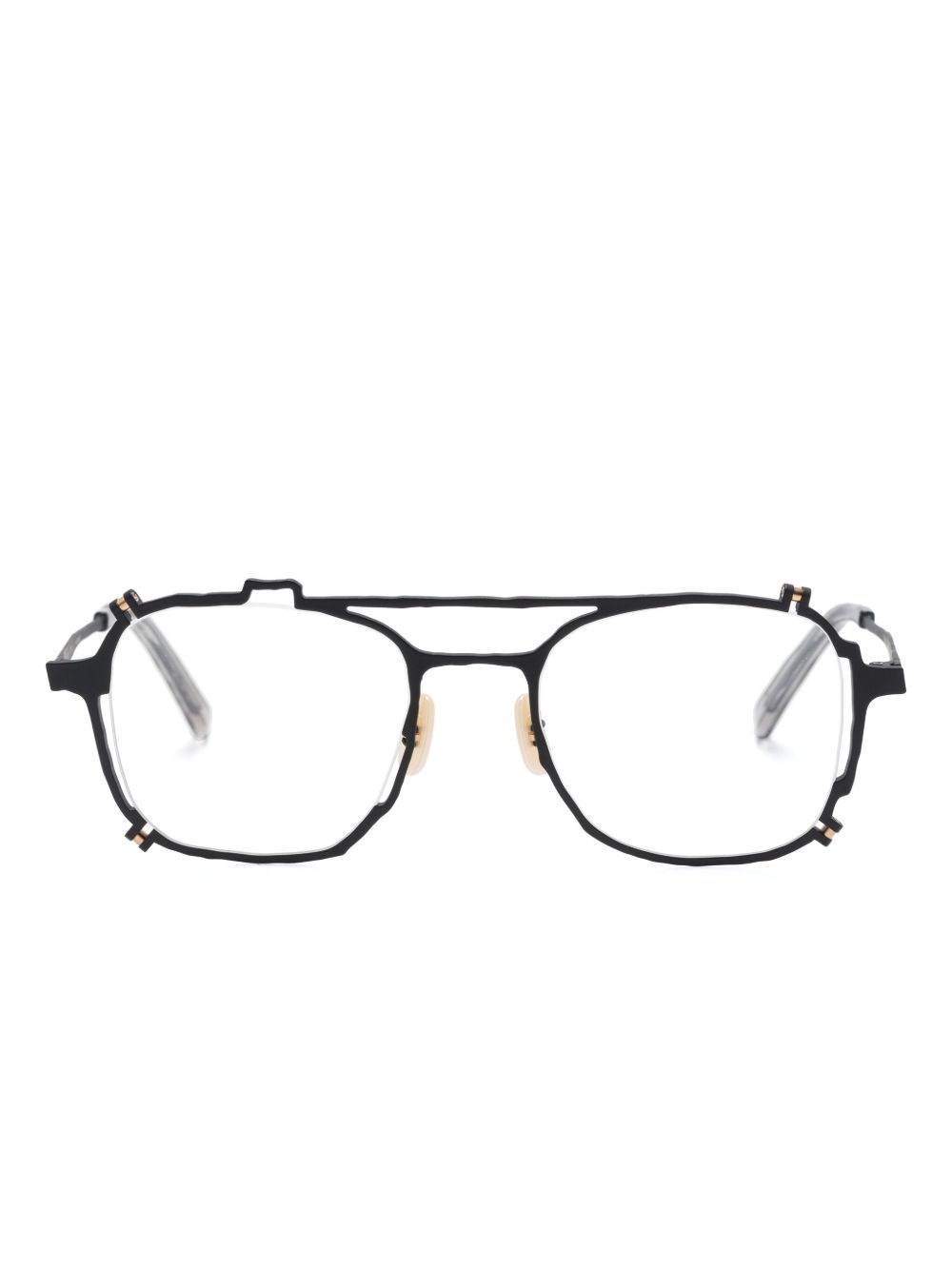 MASAHIROMARUYAMA MM-0080 No.1 不对称镜框眼镜 - 黑色
