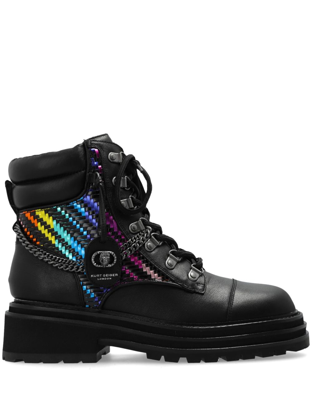 Kurt Geiger London Chelsea Combat 低跟靴（5.5厘米） - 黑色