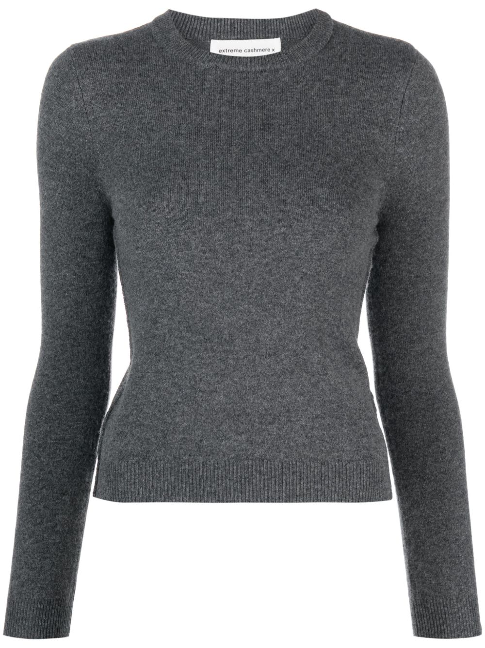 extreme cashmere 密织混色毛衣 - 灰色