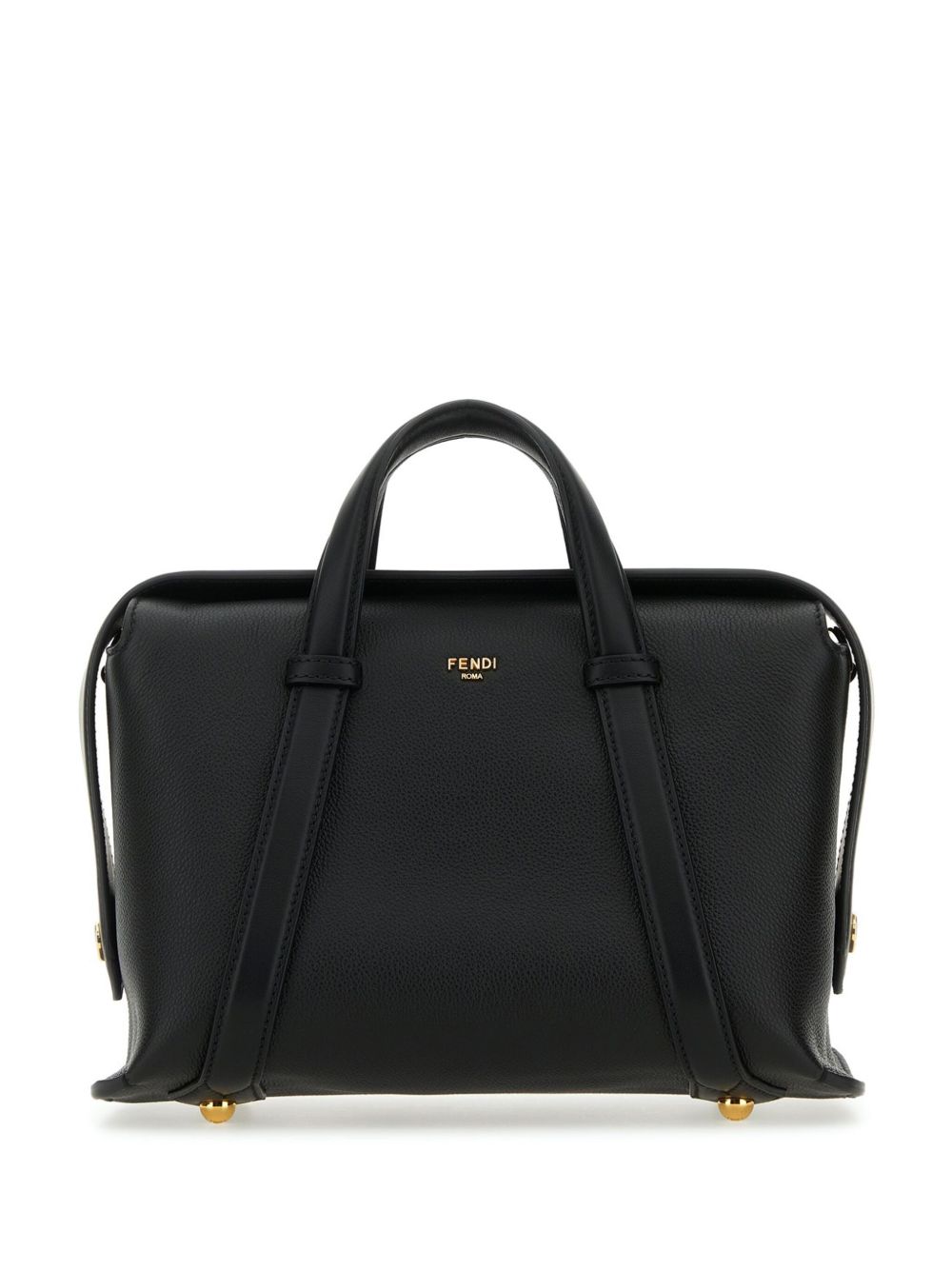 FENDI x Stefano Pilati Boston 365 中号手提包 - 黑色