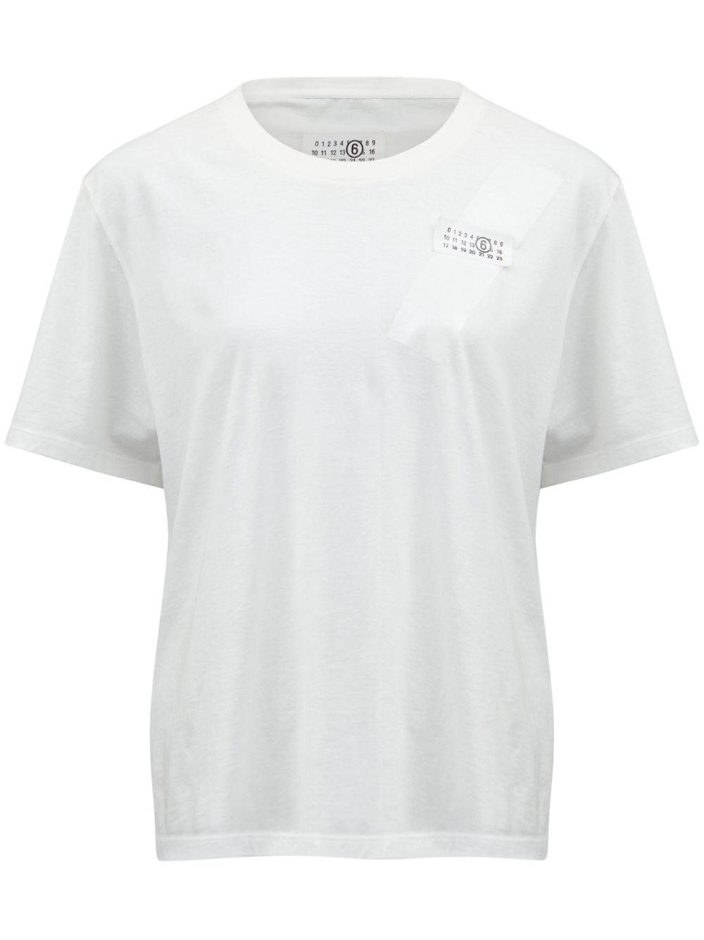 MM6 Maison Margiela 数字图案T恤 - 白色