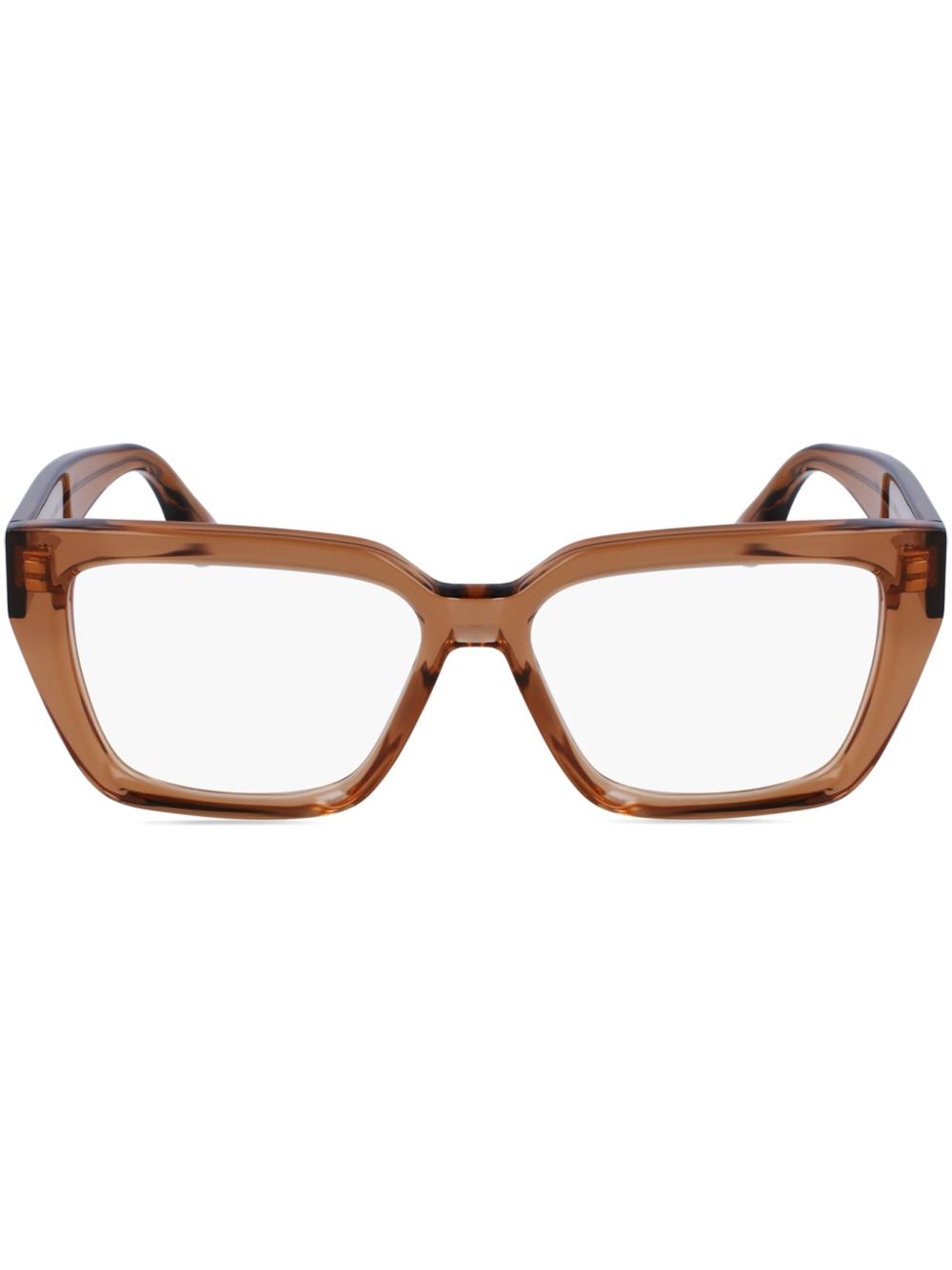 Victoria Beckham Eyewear 方框眼镜 - 褐色