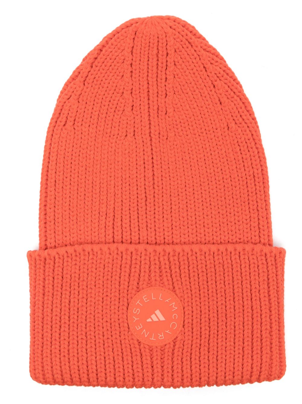 adidas by Stella McCartney 橡胶logo套头帽 - 橘色