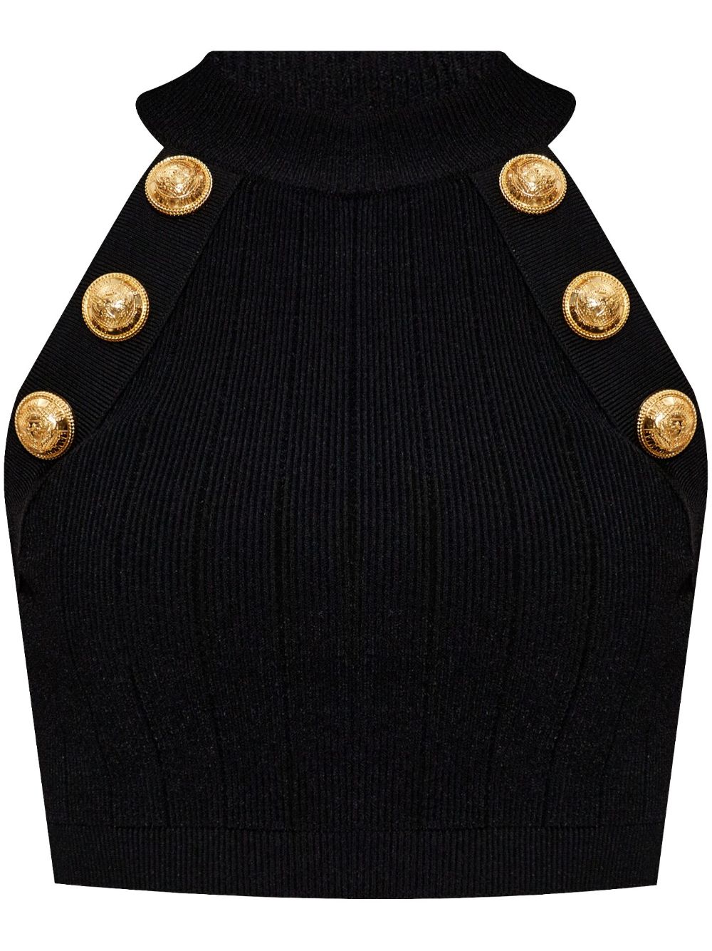 Balmain 纽扣细节上衣 - 黑色