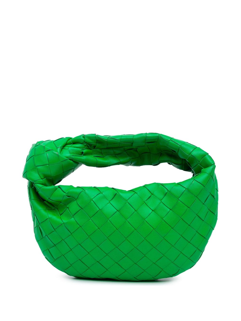 Bottega Veneta Pre-Owned Nappa Intrecciato Jodie 迷你水饺包（2012-2024年典藏款） - 绿色