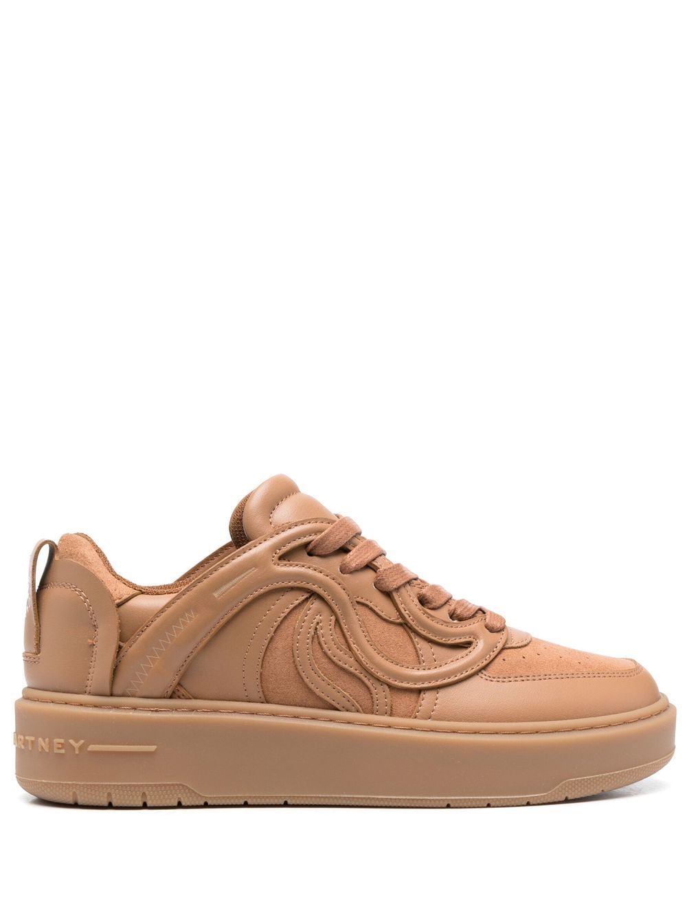 Stella McCartney S-Wave 刺绣运动鞋 - 褐色