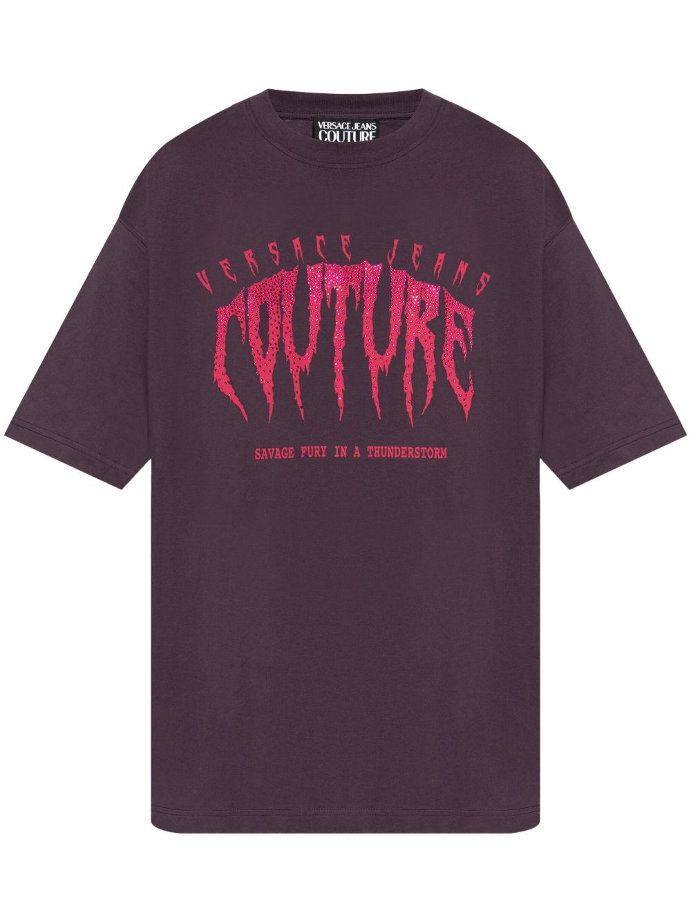 Versace Jeans Couture logo缀饰T恤 - 红色